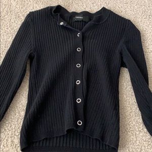 Black long sleev button up